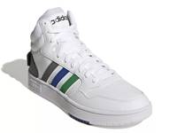 Hoops 3.0 Mid Basketball Shoe - Men's White view