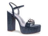 Darling Platform Sandal Blue Denim view
