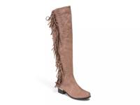 Fringe Over-The-Knee Boot Taupe view