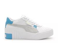 Cali Wedge Sneaker - Women's White/Blue view
