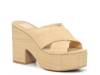 Eliana Platform Sandal Beige Raffia view