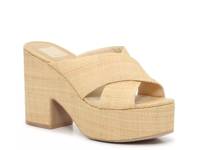Eliana Platform Sandal Beige Raffia view