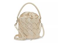 Keanu Leather Bucket Bag Off White view