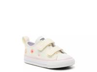 Chuck Taylor All Star Festival Sneaker - Kids' Ivory/Orange/Pink Floral Embroidered view