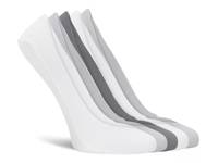 Laser-Cut Women's No Show Liners - 5 Pack Grey/Slate Blue/White view