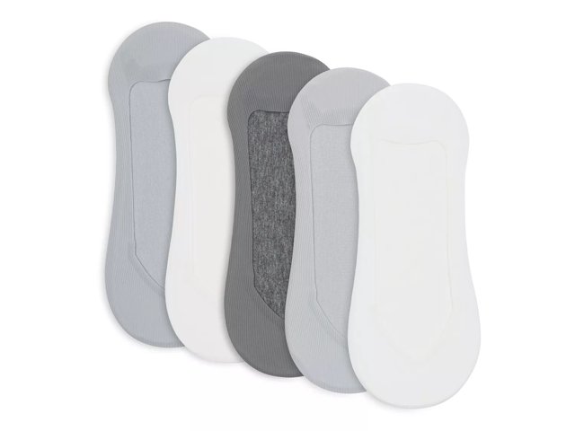 Laser-Cut Women's No Show Liners - 5 Pack