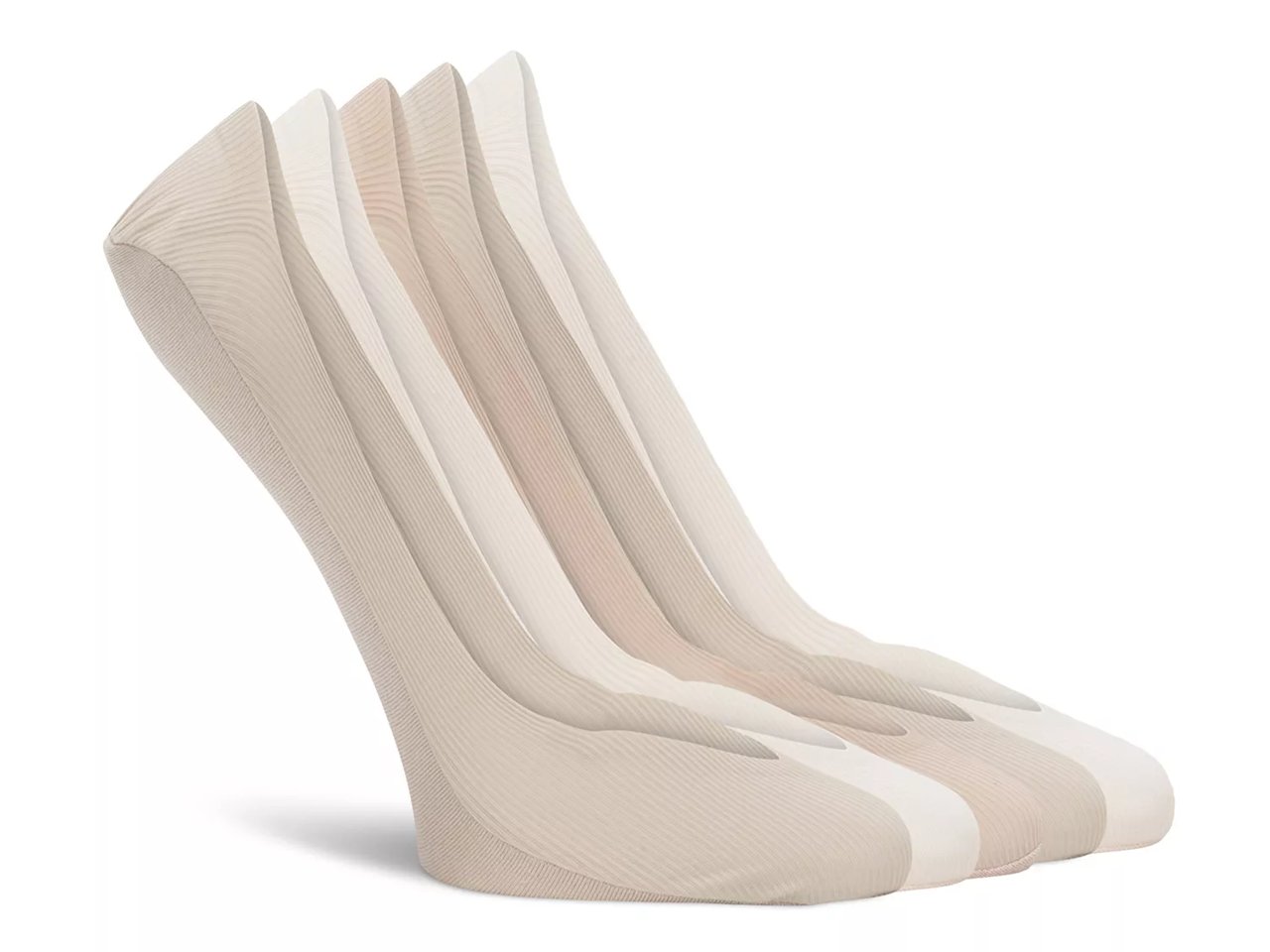 Laser-Cut Women's No Show Liners - 5 Pack