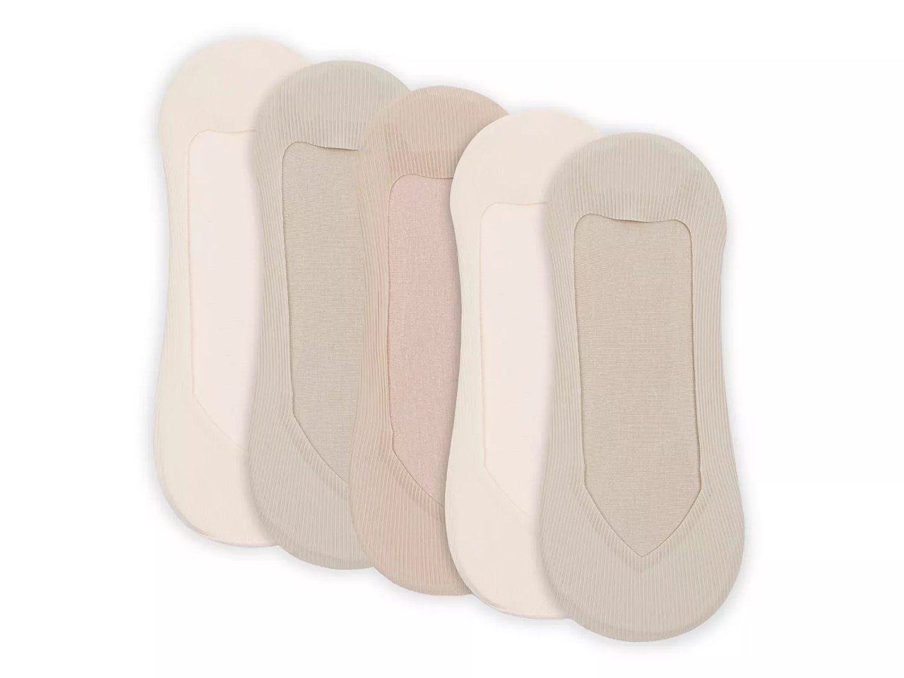 Laser-Cut Women's No Show Liners - 5 Pack