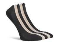 Laser-Cut Women's No Show Liners - 5 Pack Black/Beige view