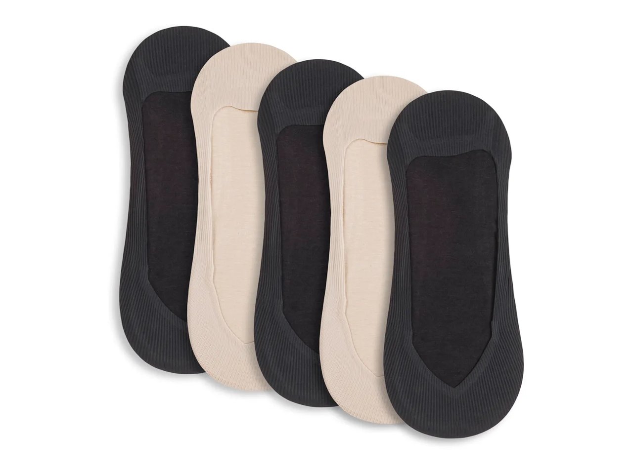 Laser-Cut Women's No Show Liners - 5 Pack