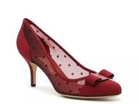 Carla Dots Pump Dark Red view