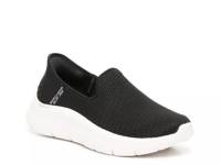 Hands Free Slip-Ins: Go Walk Flex Relish Slip-On Sneaker - Women's Black/White view