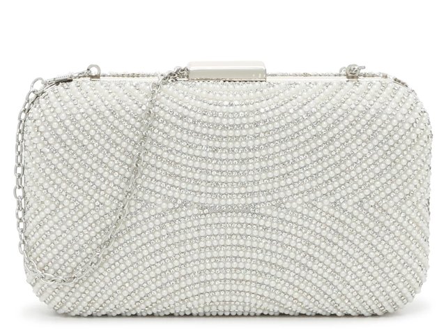 Imitation Pearl & Rhinestone Clutch