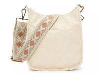 Geometric Guitar Strap Hobo Bag Off White view