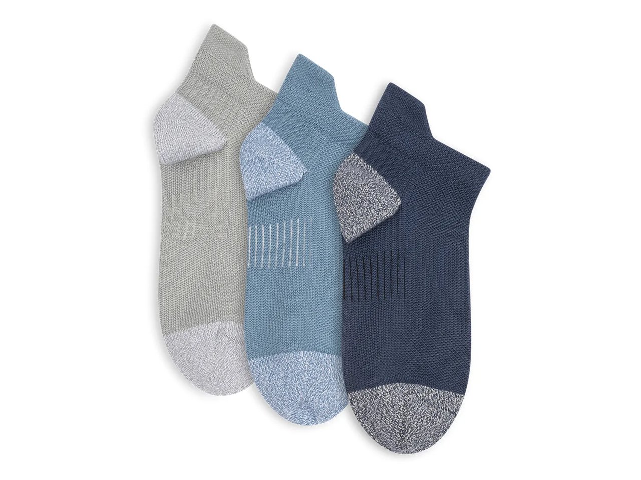 Powder Tab Women's No Show Socks - 3 Pack