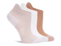 Powder Tab Women's No Show Socks - 3 Pack Taupe/White/Rust view