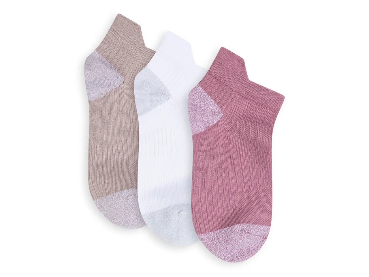 Powder Tab Women's No Show Socks - 3 Pack