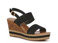 Leuca Wedge Sandal Black view