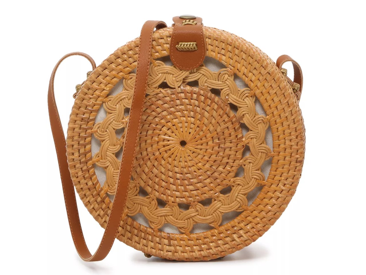 Woven Circular Crossbody