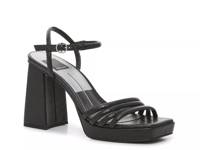 Avery Platform Sandal Black Snake Print view