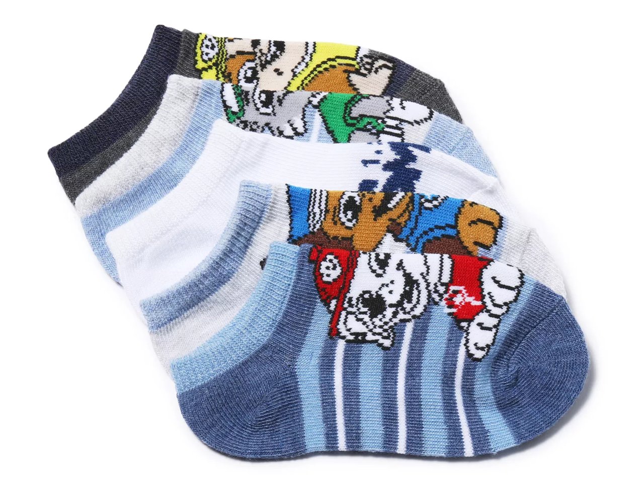 Paw Patrol Kids' No Show Socks - 5 Pack