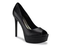 Cacei Platform Pump Black Leather view