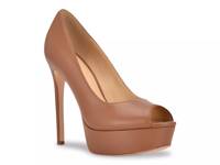 Cacei Platform Pump Tan view