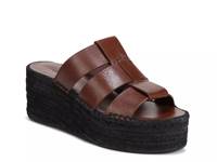Sabella Wedge Sandal Mahogany view