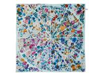 Abstract Floral Women's Scarf Light Blue/Multicolor view