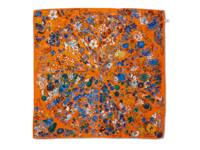 Abstract Floral Women's Scarf Orange/Multicolor view
