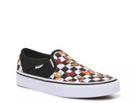 Asher Slip-On Sneaker - Women's Black/White Checkerboard Butterfly view