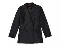 Knit Women's Blazer Dark Green view