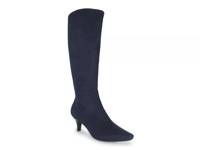 Namora Boot Dark Blue Wide Faux Suede view