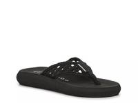 Sunset Woven Flip Flop Black view