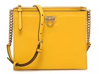 Leather Crossbody Bag Yellow view