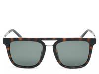 Aviator Square Sunglasses Brown/Black Tortoise Shell view