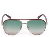 Timeless Aviator Sunglasses Maroon/Teal/Gold view