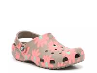 Classic Retro Resort Clog Taupe/Coral/Teal Floral Print view