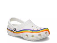 Classic Rainbow Pride Clog Fuchsia view