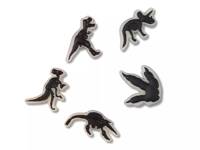 Glow in the Dark Dino Jibbitz Set - 5 Pack Black view