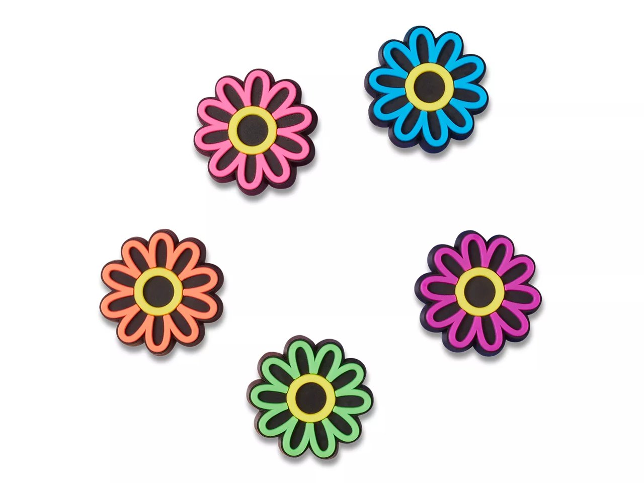 Lights Up Daisy Jibbitz Set - 5 Pack
