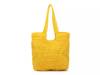 Paper Straw Tote Yellow view