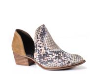Shy Town Bootie Cognac Snake Print view