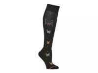 Everyday Compression Dog Mom Women's Knee Socks Black view