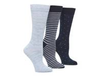 Dot & Stripe Men's Crew Socks - 3 Pack Light blue/Navy view