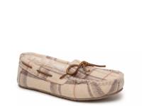 Comfy Moccasin Slipper - Women's Tan Fabric view