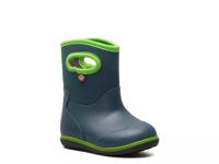 Baby Classic Solid Rain Boot - Kids' Navy/Green view
