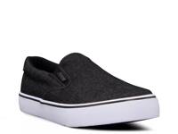 Clipper Wide Slip-On Sneaker Black/White view
