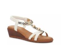 Alario Wedge Sandal White view