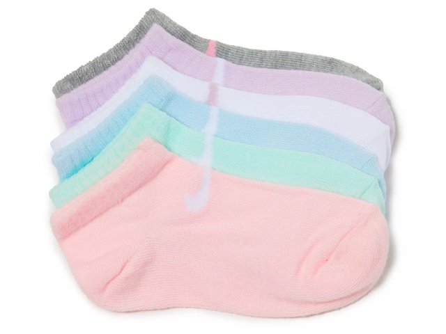 Lightweight Kids' No-Show Socks - 6 Pack